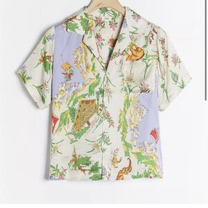 Anthropologie TINY postcard button down top